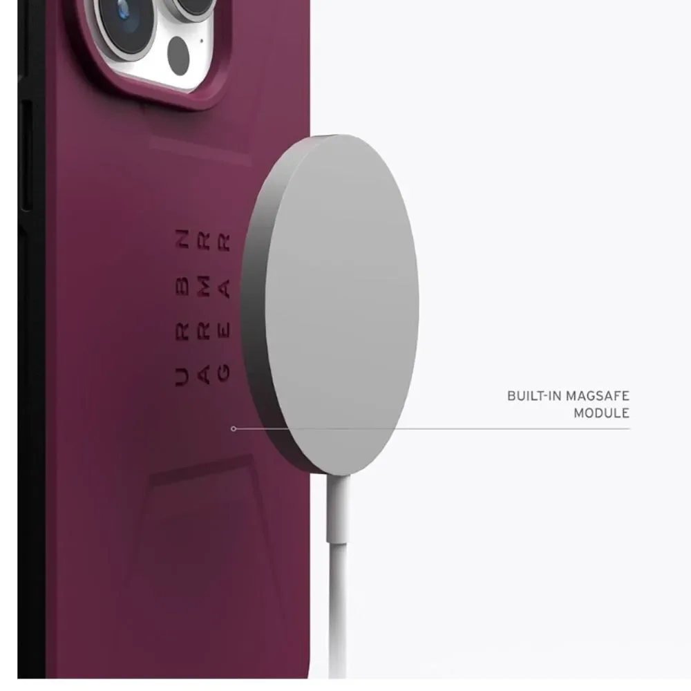 Urban Armor Gear case for iPhone 15 pro in Bordeaux NWT